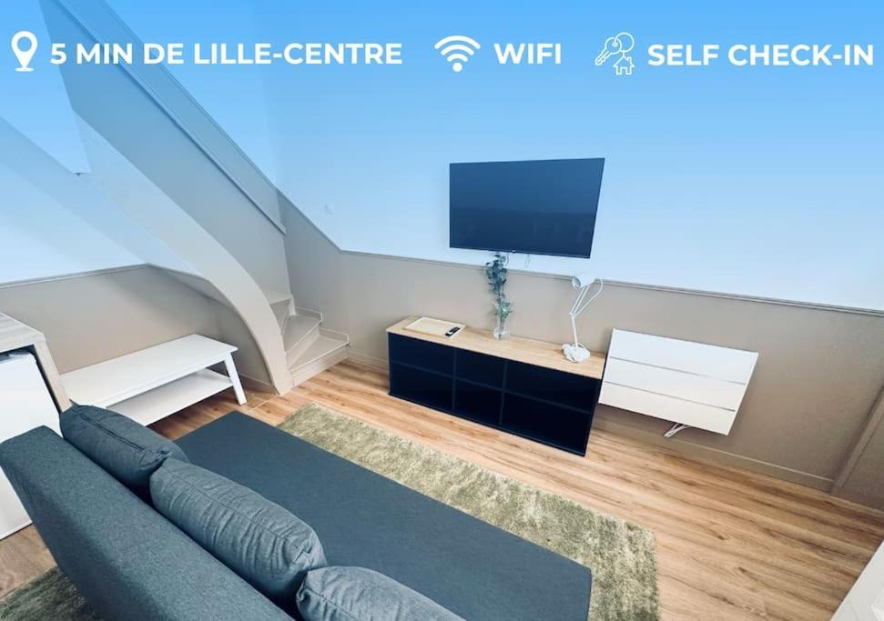 Nouveau! Centre Lille T3 Avec Wifi, Tv, Netflix Exteriör bild